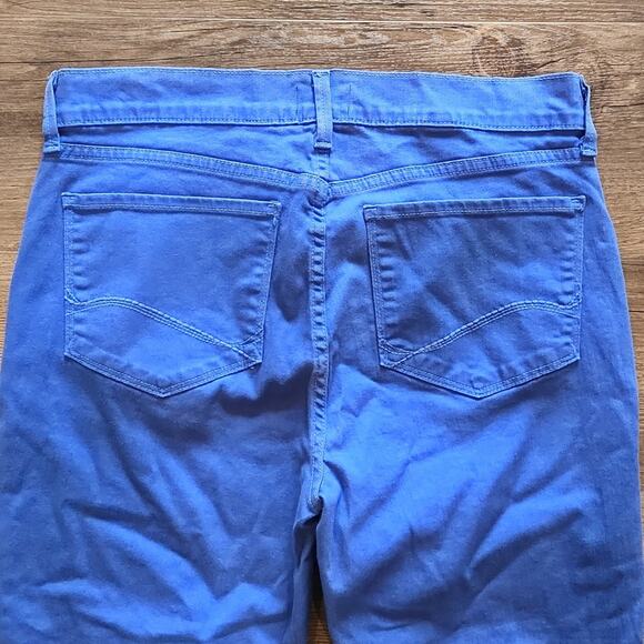 NYDJ Bright Blue Dayla Wide Cuff Capri Jeans Size 10 - Picture 8 of 14